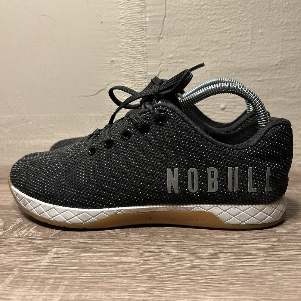 Nobull Outwork Superfabric Sneakers Men Size 7 Women Size 8.5 Black Gum Training - Picture 7 of 10